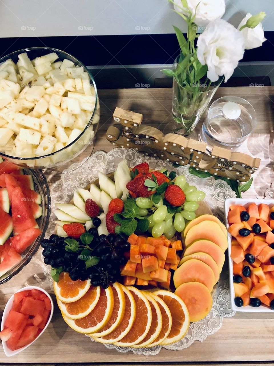Brazilian Tropical fruits on the table