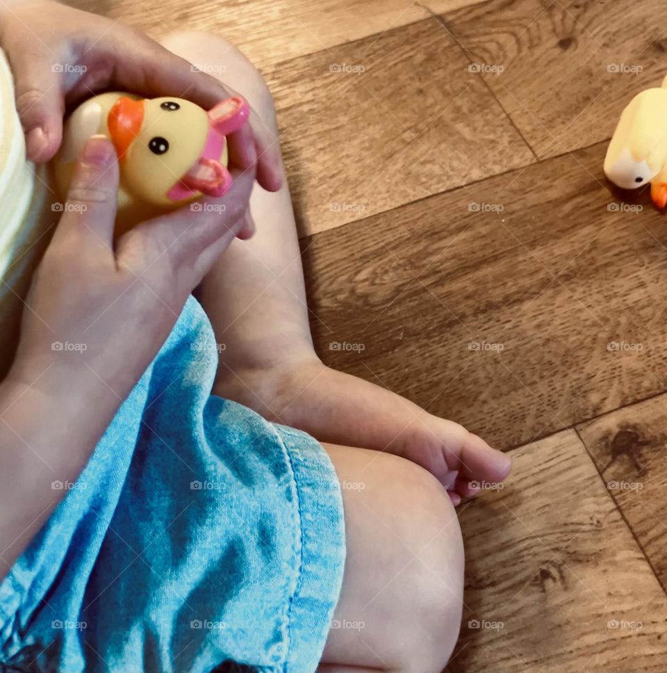 Rubber duck playtime