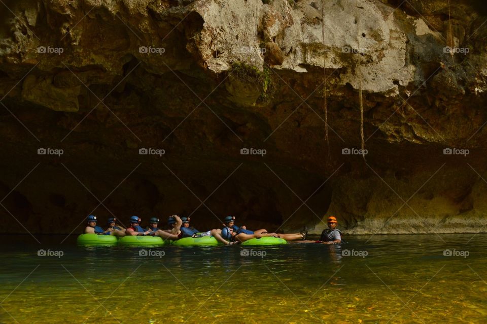 Belize cave tubing
