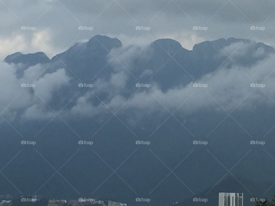 Fog over mountains