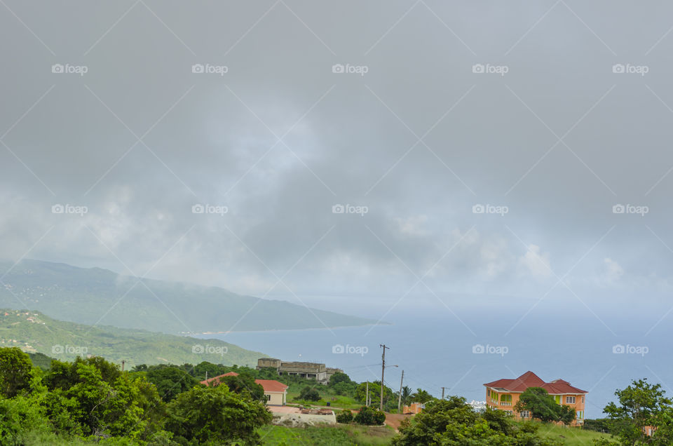 Cloudy Day Over The Sea