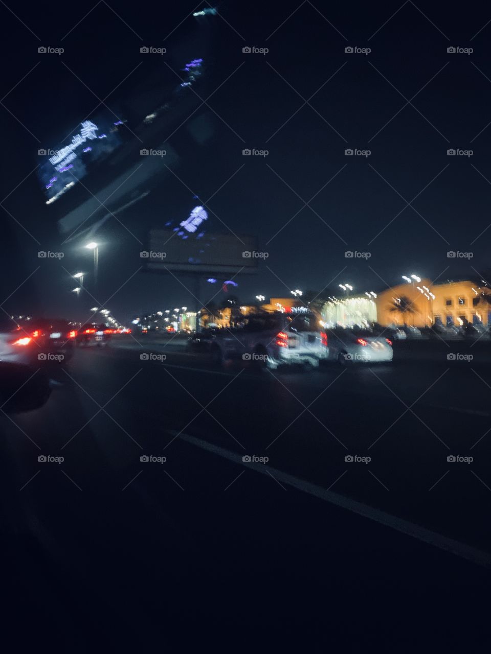 Street view in Jeddah at night 