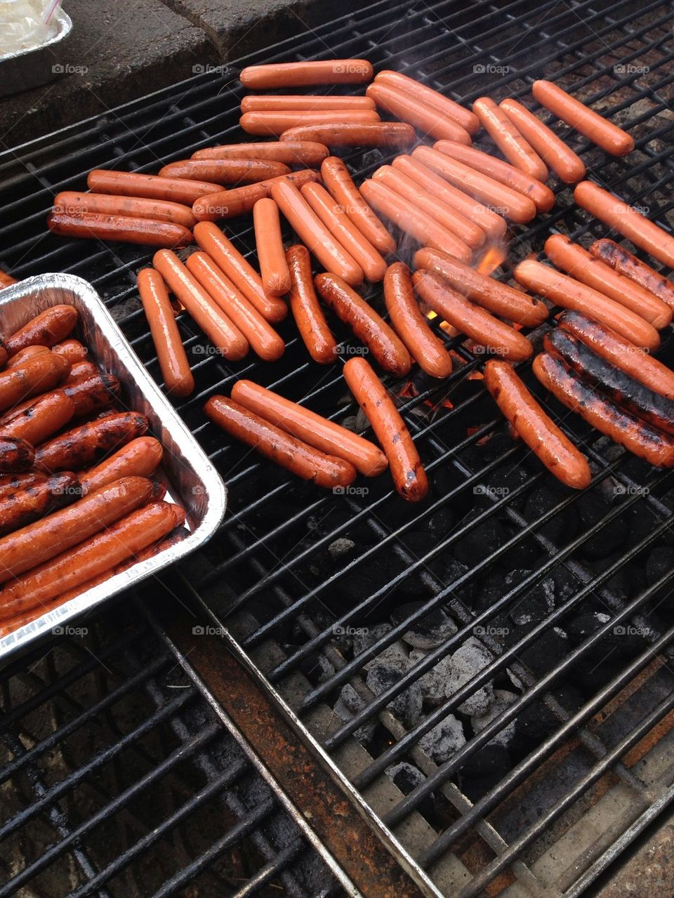 Hotdogs at summer camp