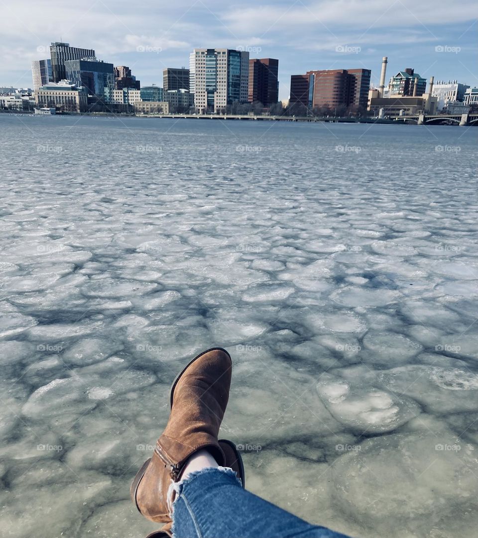 Sitting on the dock of the bay