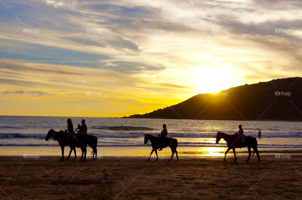 Riding a horse at Mazatlan
