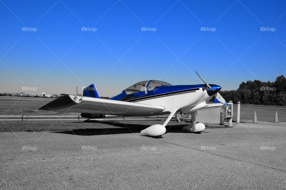 Airplane at an air show 