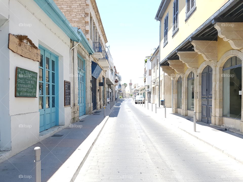 empty street cyprus