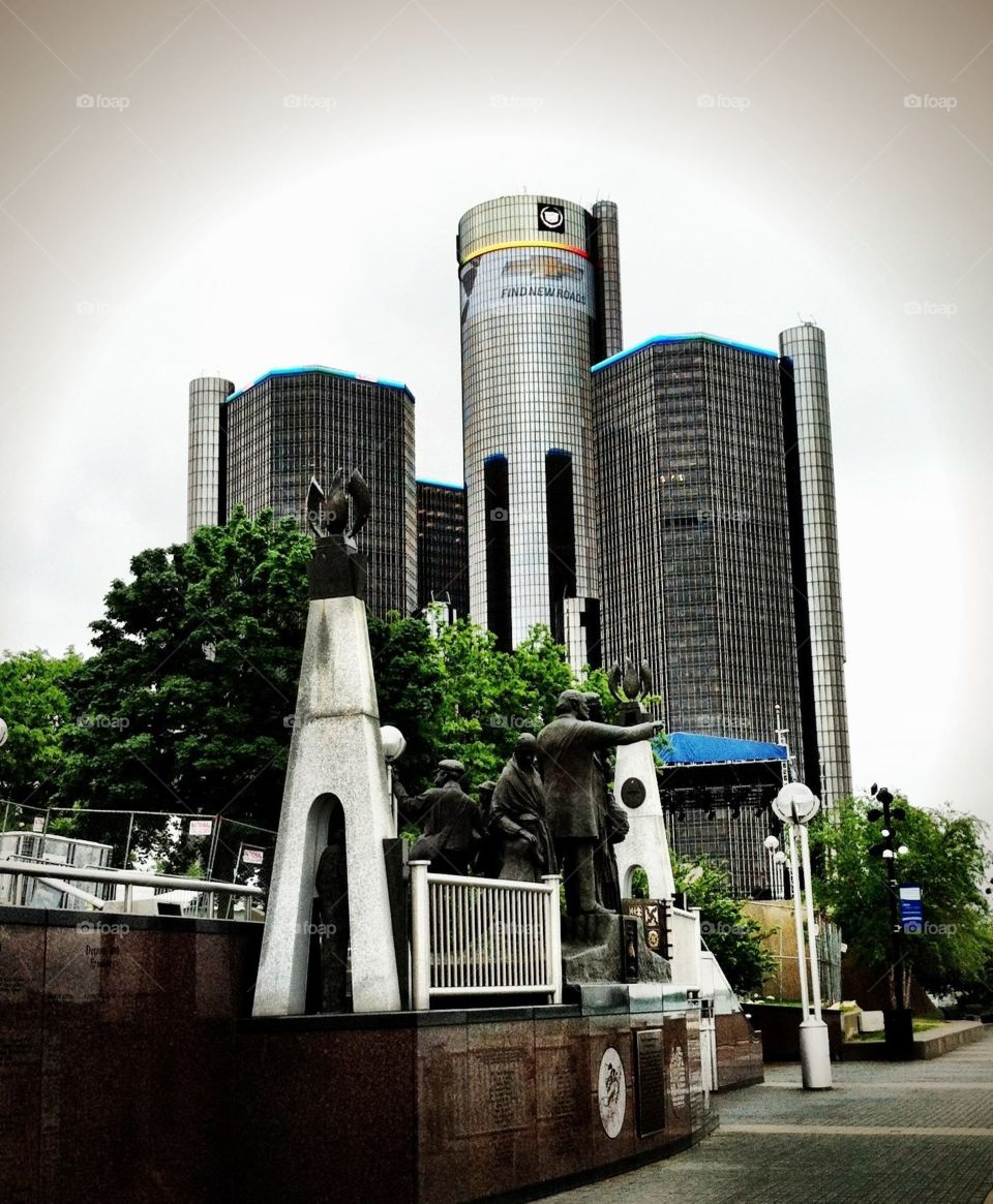 The Renaissance Center of Detroit 
