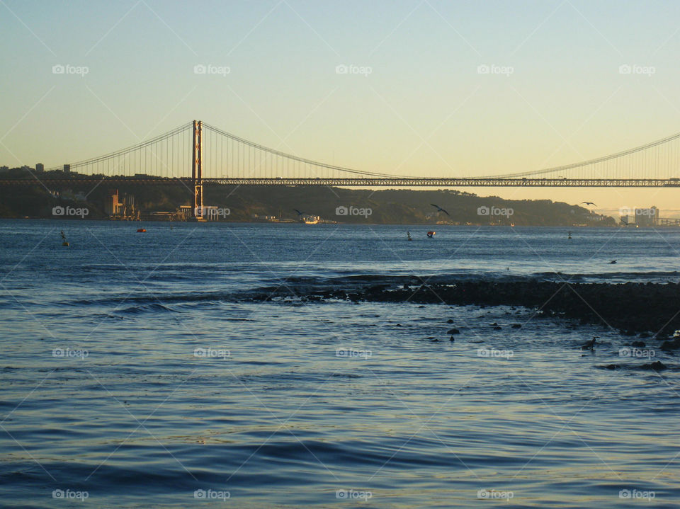 Bridge in Lisboa in Portugal