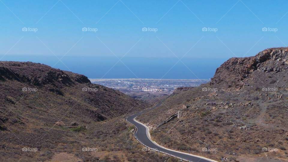 Road leading to maspolomas