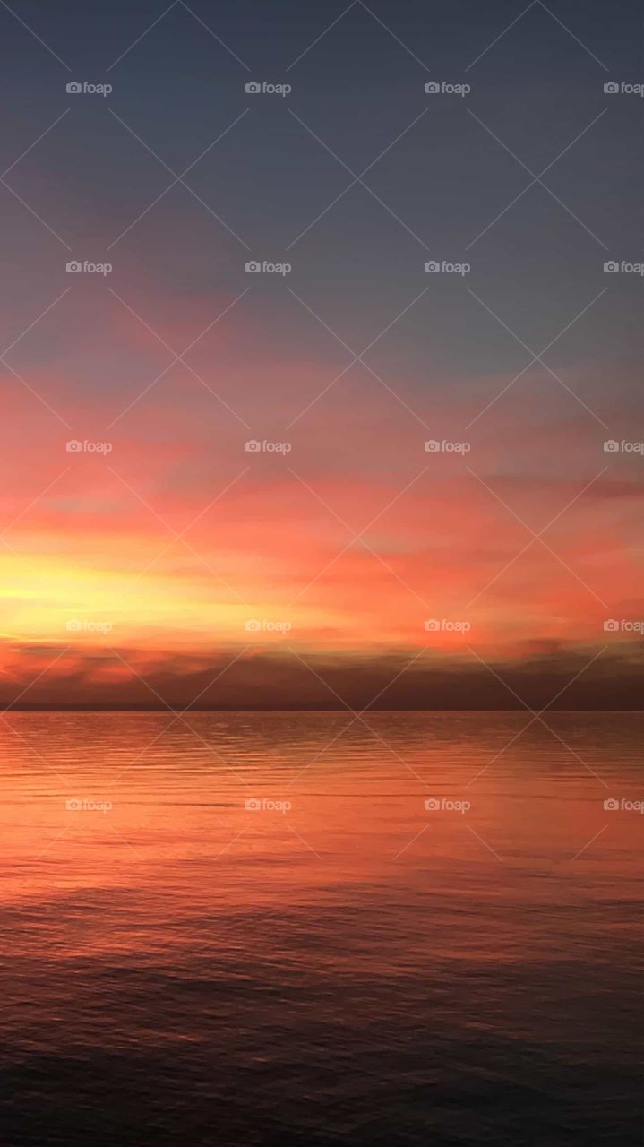 Coming beach in sun following