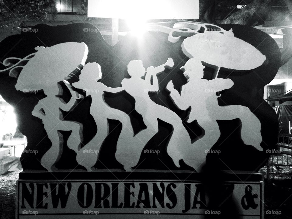 New Orleans Jazz Festival Sign