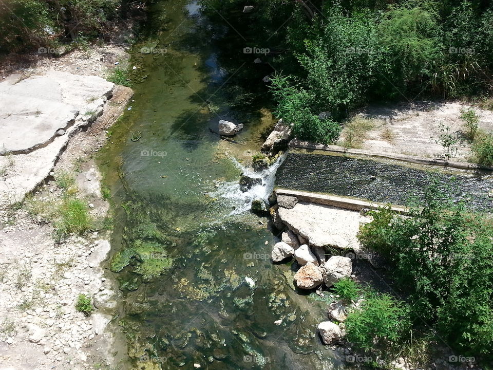 Salado Creek waterfall