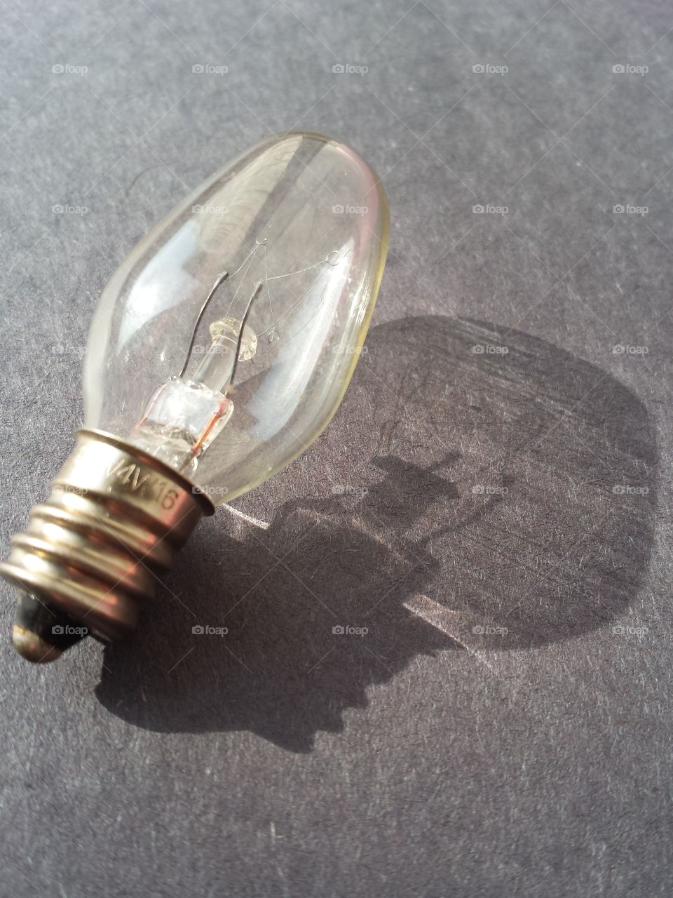High angle view of tungsten bulb