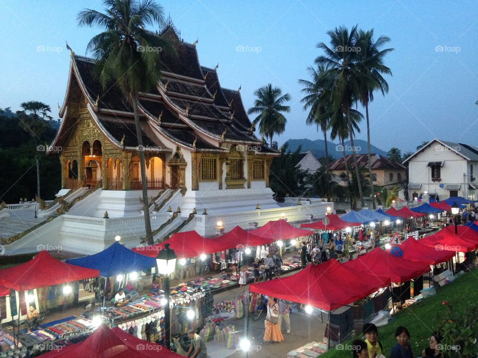 Night Market and temple