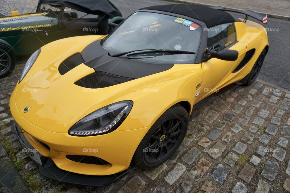 A Yellow Lotus Car