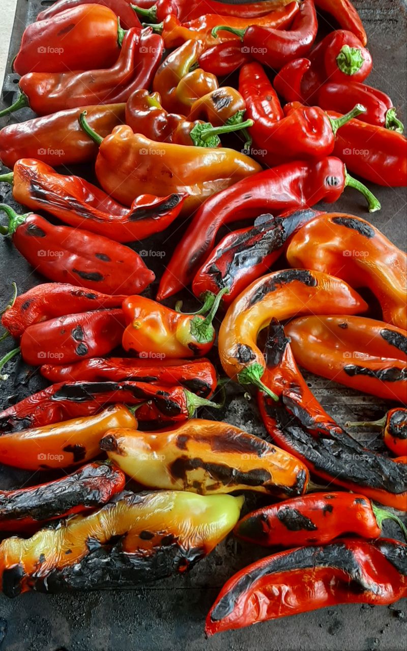 making red pepper ajvar ... the fall of my childhood