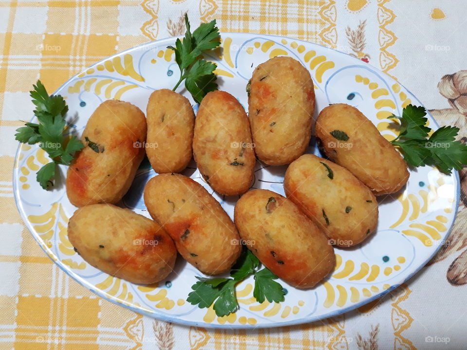 Crocchette di patate con la nduja