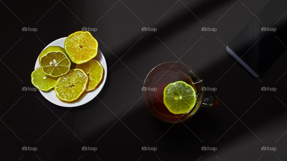 Tea with lemon