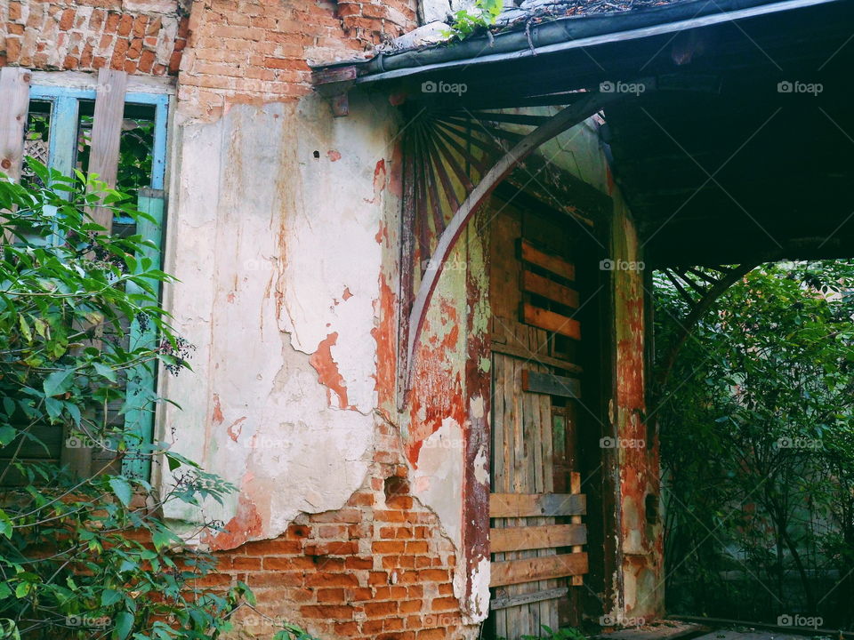 old abandoned building in Zhytomyr region, autumn 2018 (house Tereshchenkov)