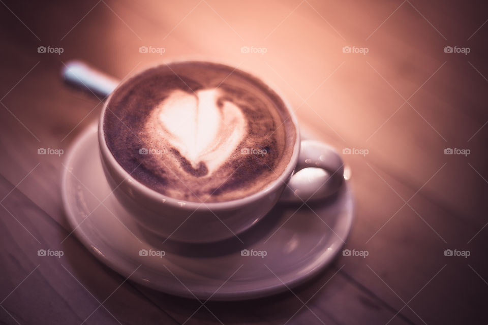 Close-up of coffee on table