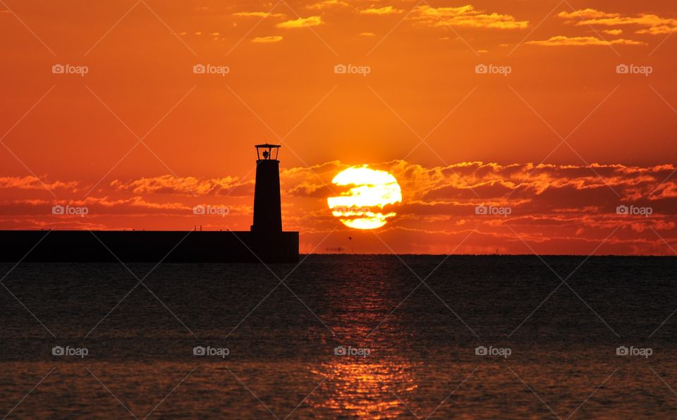 Sunset, Dawn, Water, Evening, Sea