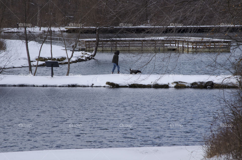 Walking His Best Friend