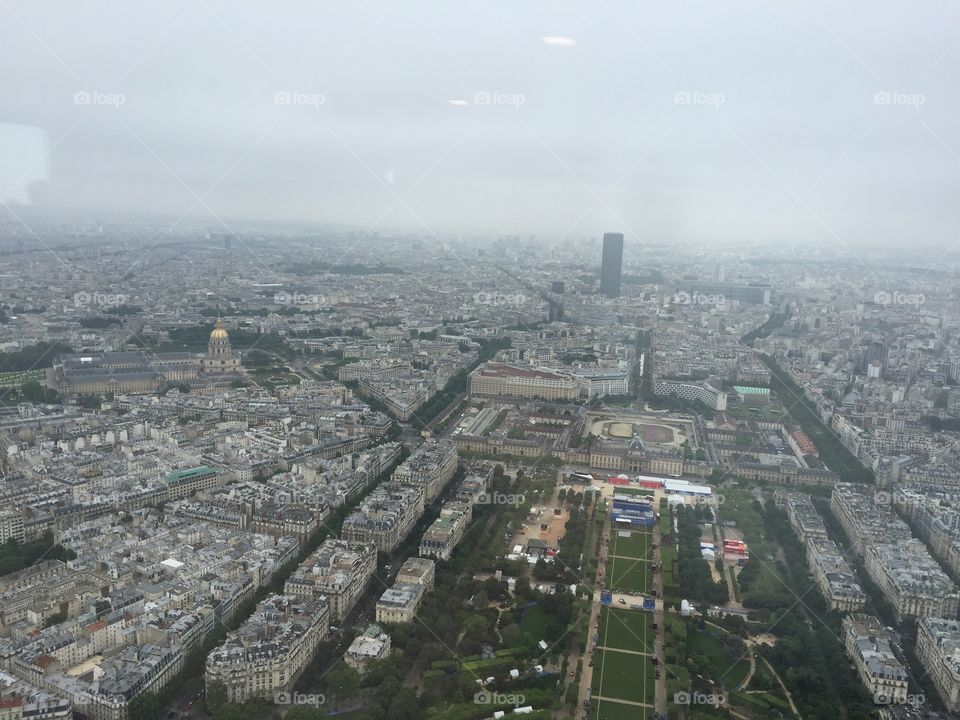 View from the Eiffel Tower, Paris, France