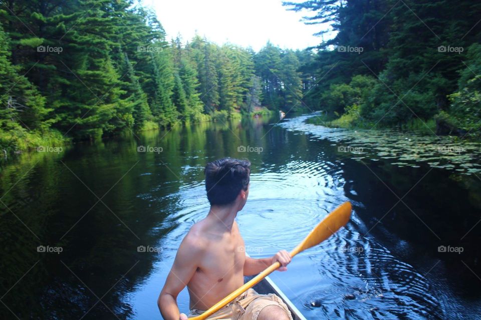 A beautiful summer day spent canoeing at Algonquin Provincal Park. This river takes us from Pog Lake to Lake of Two Rivers within the park 