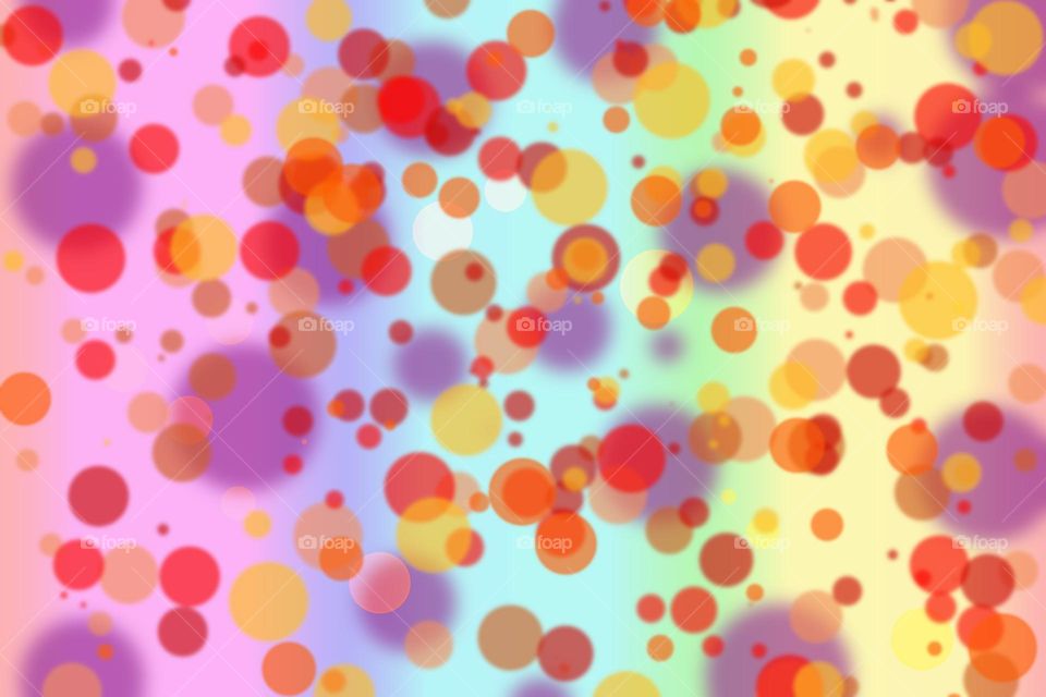 Colorful bokeh background design psychedelic minimalist art attack bubbles close up