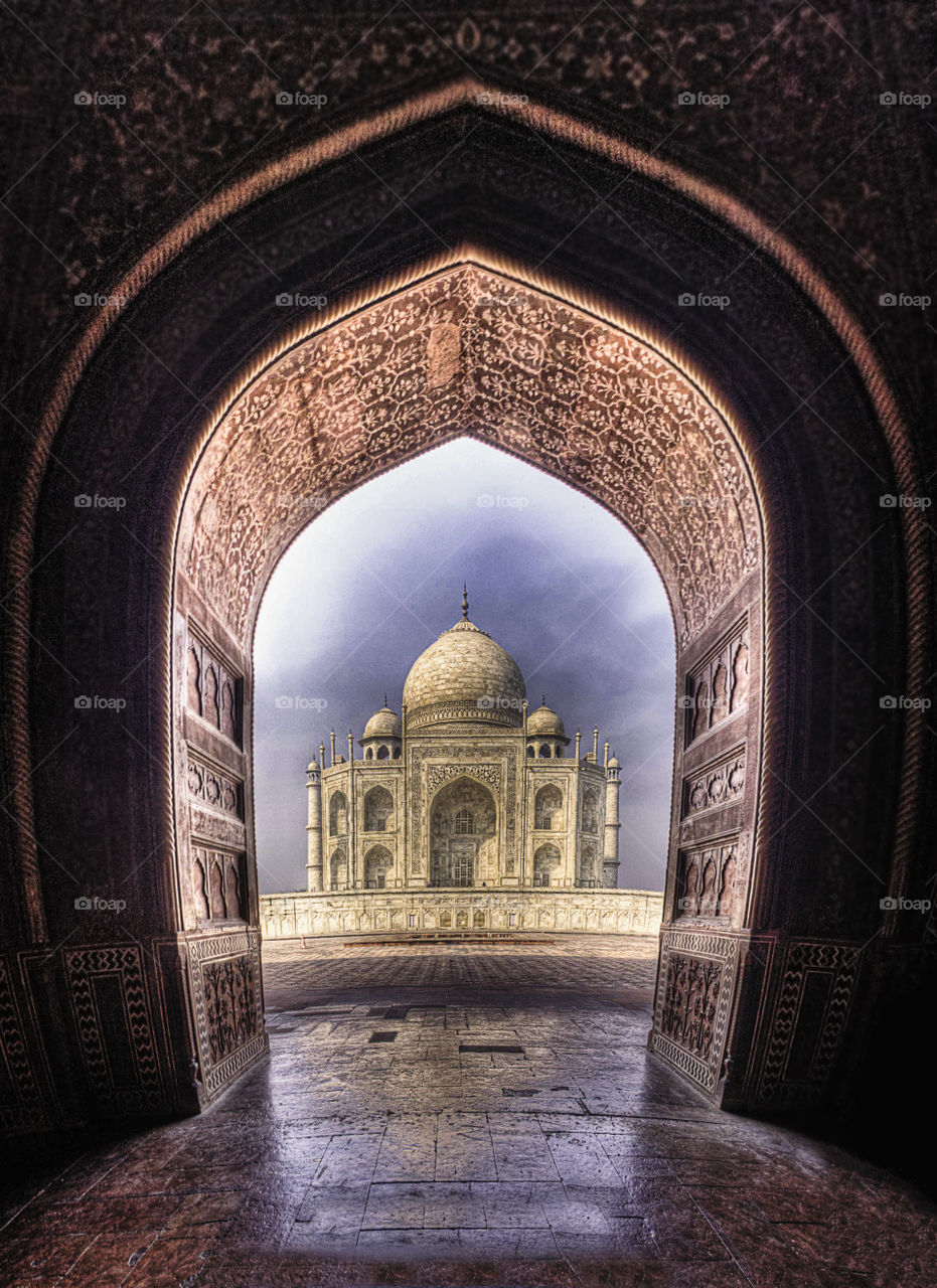 Entrance of Taj Mahal, Agra, India