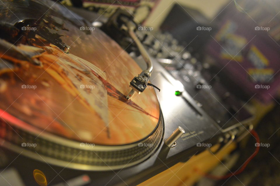 vinyls caption during party ...