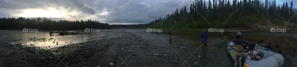 Fishing in Alaska at 3:30 in the morning
