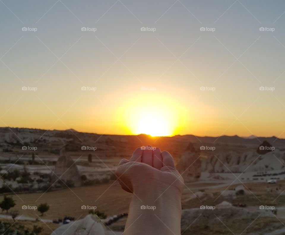 sunset cappadocia