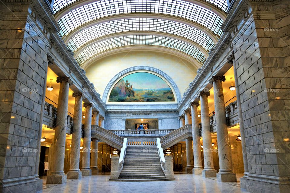 Inside Utah state capitol