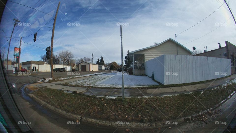 Building, House, Architecture, Storm, Street