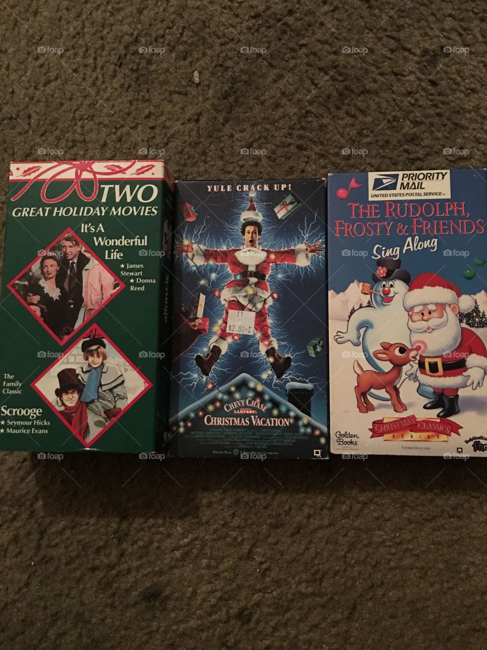 Christmas VHS's.