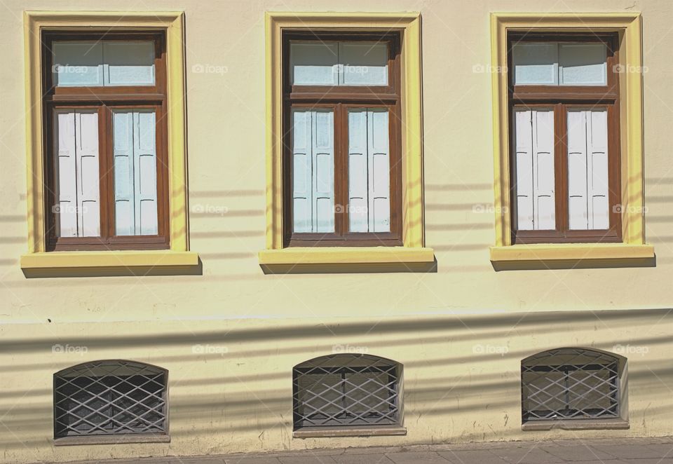 View of closed window