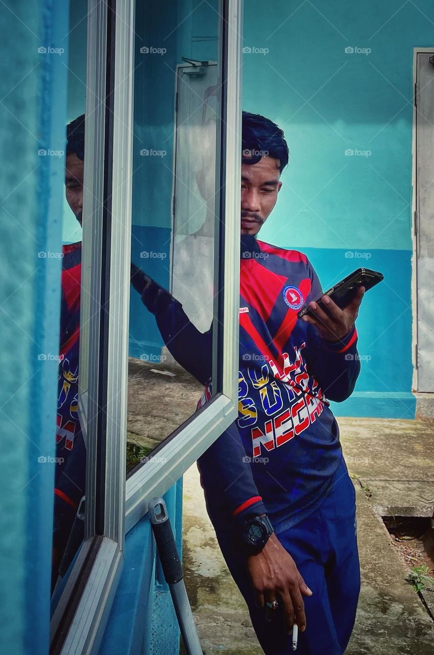 Distorted reflection