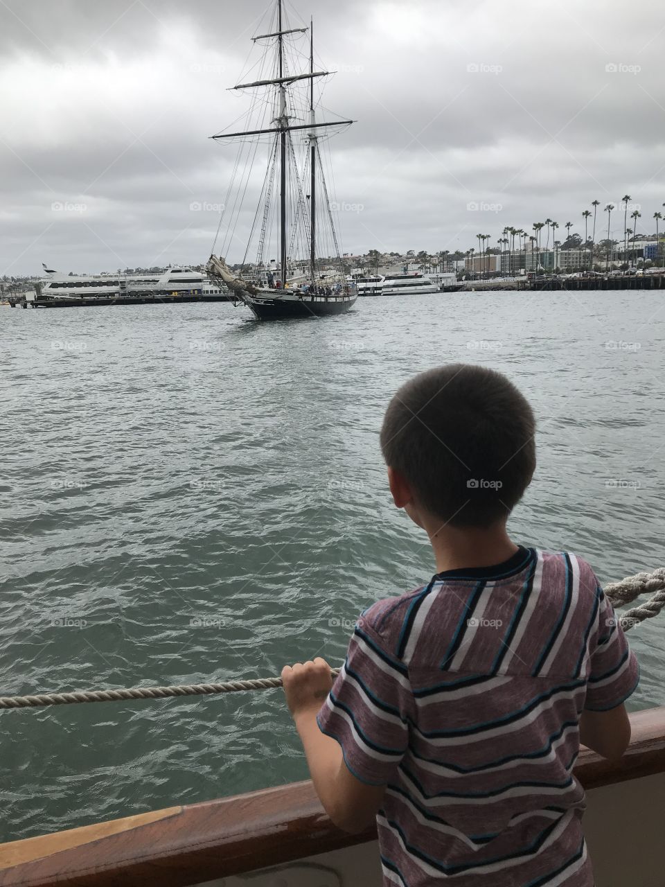 Watching boats