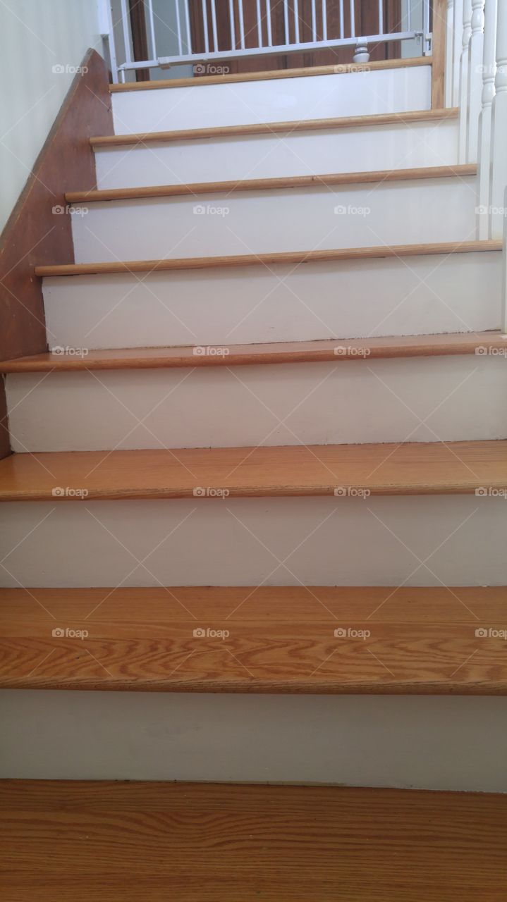 Freshly painted stairs