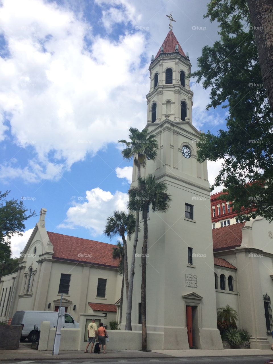 A historic cathedral in downtown St. Augustine 