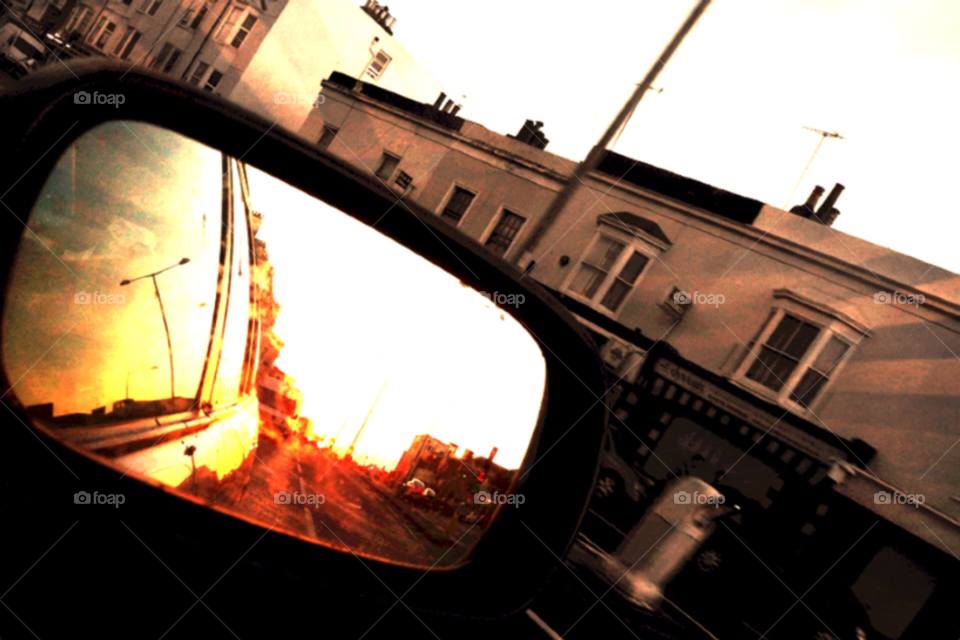 car driving reflection mirror by SmileItsJo