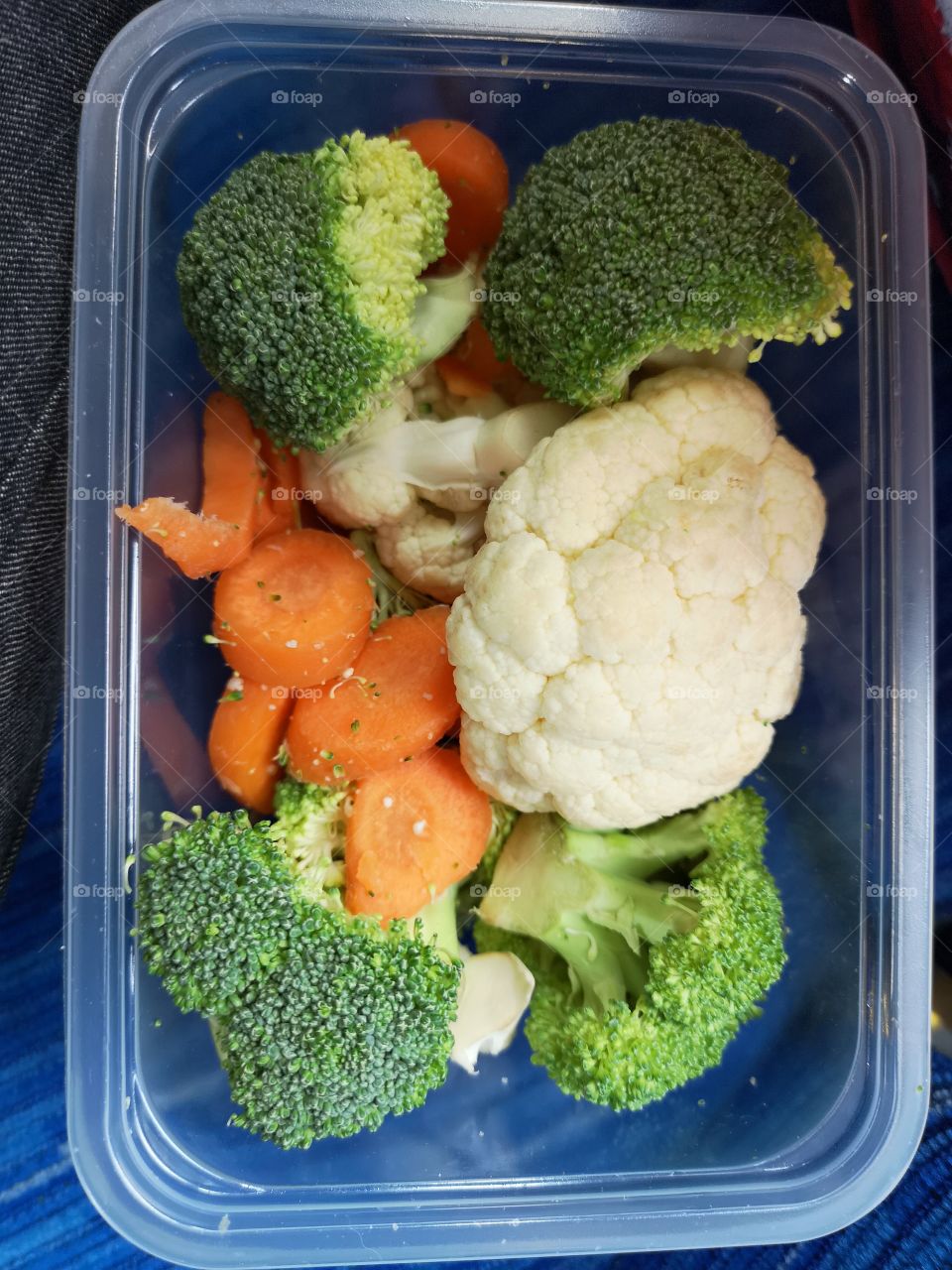 Vegetables in a tub.