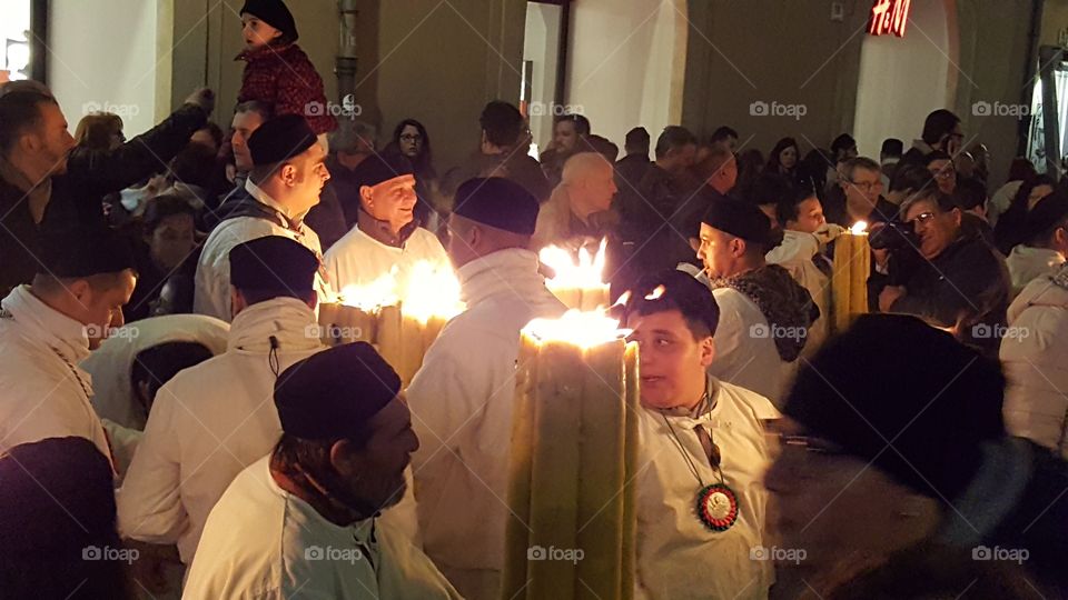 ceri di Sant'Agata patrona di Catania (Sicily)