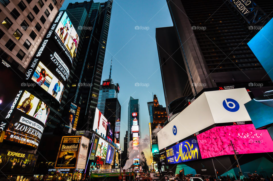 Times Square. Beautiful shot at night in Times Square, NYC!