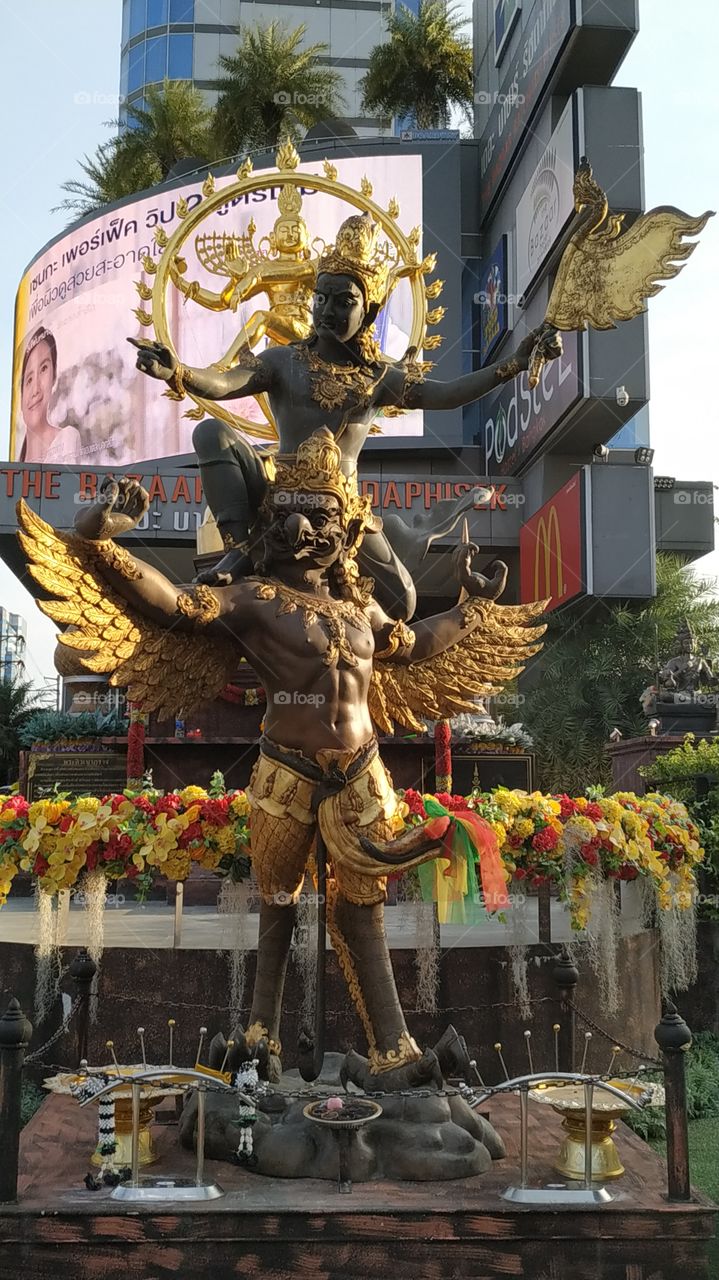 Rahu Riding Garuda