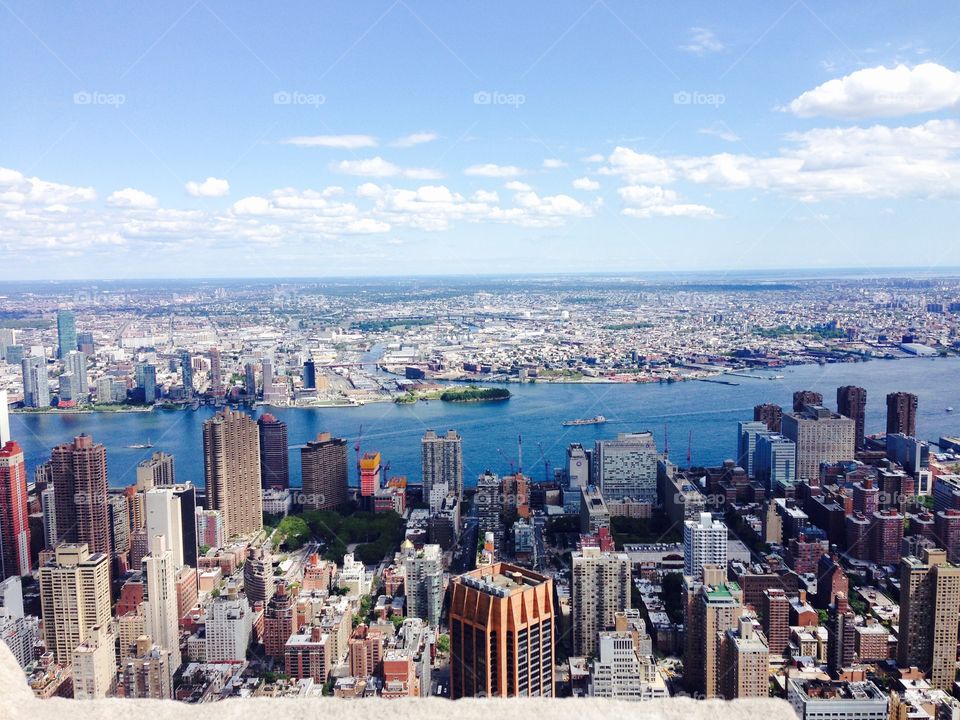 NYC. View from the Empire State Building. Skyline. New York City  views. City-scape  miles and miles... 