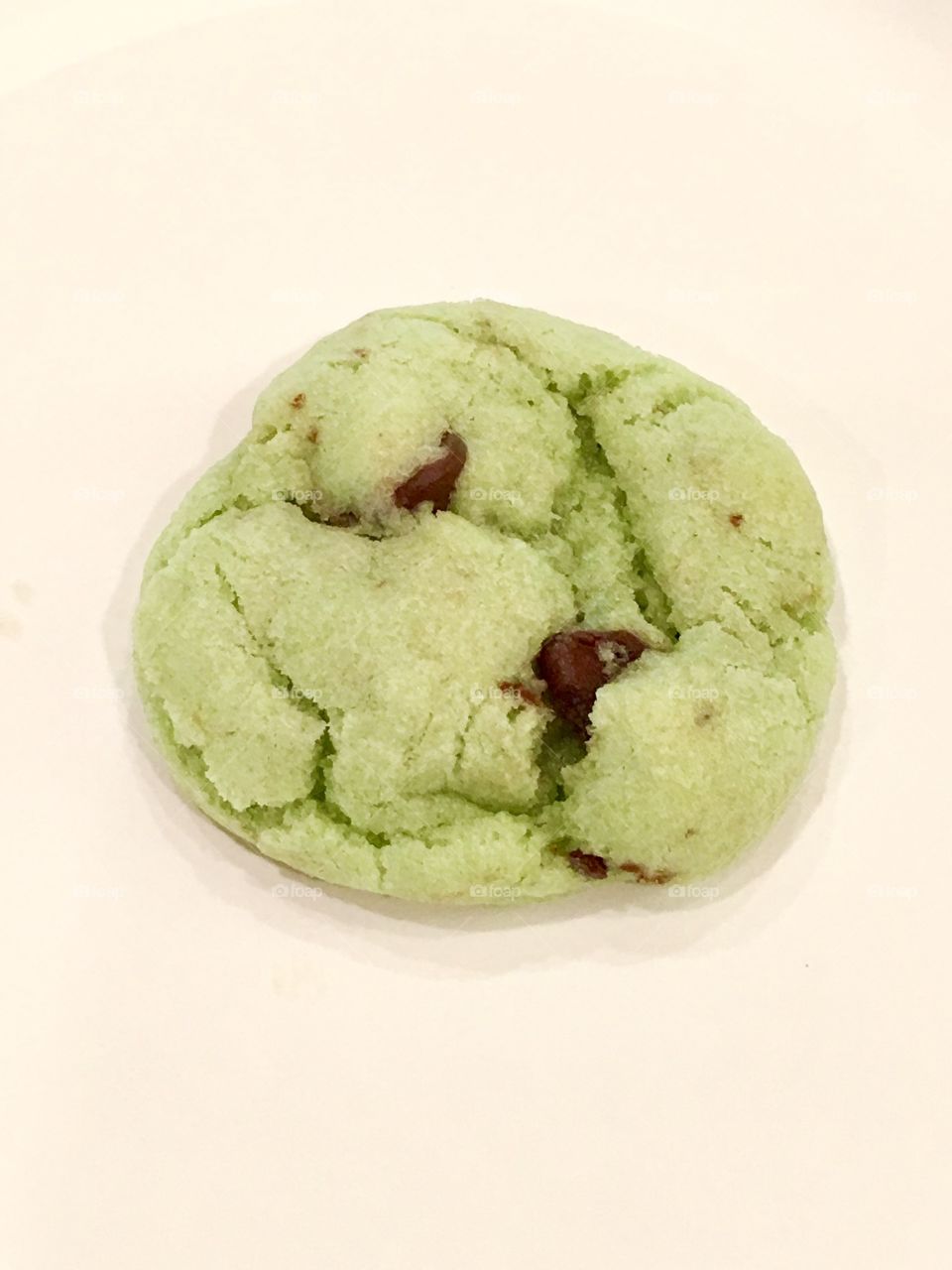 Mint chocolate chip cookies