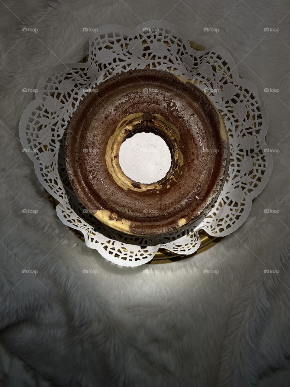 Beautiful cake with chocolate vanilla and cinnamon 